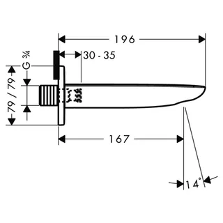 Hansgrohe PuraVida Wanneneinlauf DN 20 – Bild 2