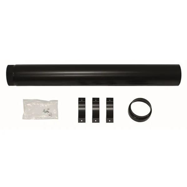 Vaillant Überdachverlängerung 1,0 m schwarz für Luft-/Abgasführung 60/100 mm