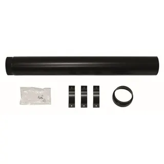 Vaillant Überdachverlängerung 1,0 m schwarz für Luft-/Abgasführung 60/100 mm