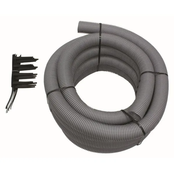 Vaillant flex, Abgas-System DN 80 PP 15 m flexibles Rohr 7 Abstandhalter