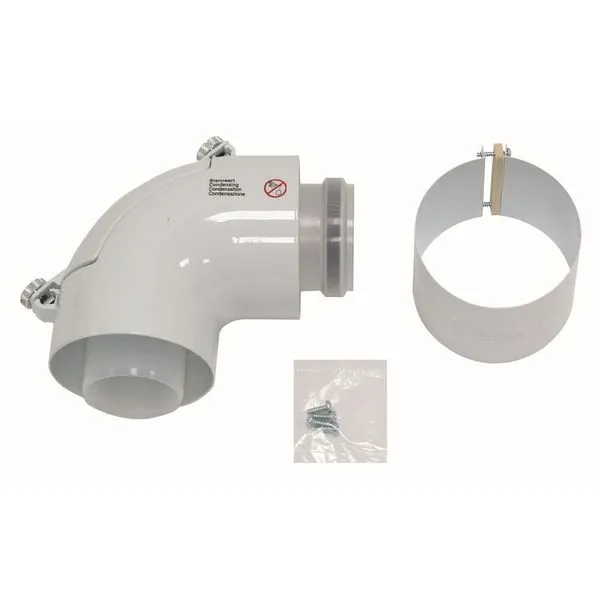 Vaillant Bogen 87 Gr mit Reinigungsöffnung 60/100 mm PP