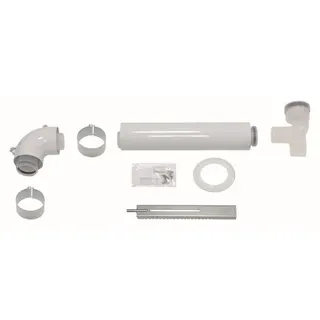 Vaillant Basis-Anschluss-Set 60/100 mm PP konzentrisch an Abgas DN 80 im Schacht