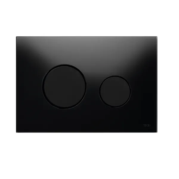 TECE Loop WC Betätigungsplatte Glas schwarz, Tasten schwarz
