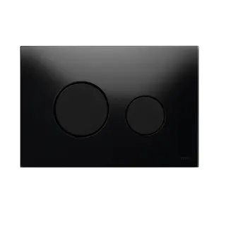 TECE Loop WC Betätigungsplatte Glas schwarz, Tasten schwarz