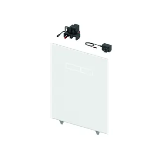 TECElux Betätigungsglasplatte mit sen-Touch Elektronik Glas schwarz