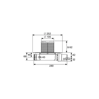 TECEdrainpoint S 110 Ablaufset superflach Seal System – Bild 2