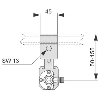 TECE Profil Armaturenanschluß inkl. Wandscheibe 1/2" x 1/2" – Bild 2