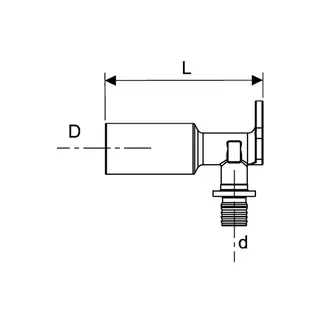 TECE Profil System Wandscheibe 1/2 x 1/2" lange Ausführung – Bild 2