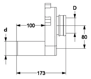 Haas Urinal Absaugesifon Abg.waagerecht Nr.6280 – Bild 2