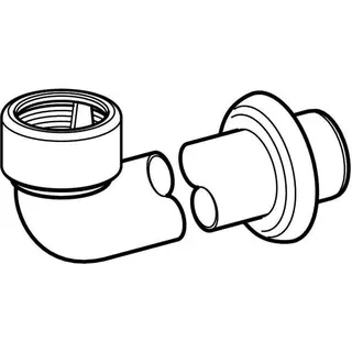 Geberit Anschlußbogen f.Urinal 152.665.11 weiß – Bild 3