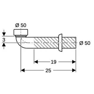 Geberit Anschlußbogen f.Urinal 152.665.11 weiß – Bild 4