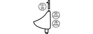 Urinal-Verbinder (68) Nr.180009 schwarz – Bild 2