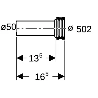 Geberit PE-Ablaufmanschette für Urinal für Stutzen d.50mm Nr.152.608.46.1 – Bild 4