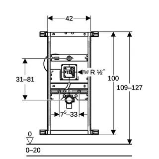 Geberit Kombifix Urinal-Montageelement f.verd.Urinalst.112-130cm 457.689.00.1 – Bild 4
