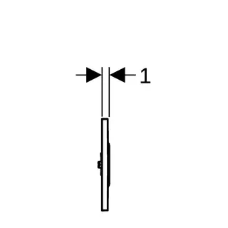 Geberit HyTronic Urinalsteuerung Sigma10 IR/Batt.116.035.KM.1 schwarz/hochgl.chr. – Bild 5