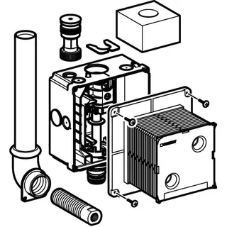 Geberit Rohbauset f.Urinale Preda und Selva, zu Urinalsteuerung, 116.005.00.1 – Bild 3