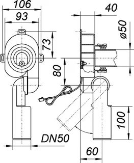Urinal-Absaug-Siphon HL 430 E, DN 50 – Bild 3