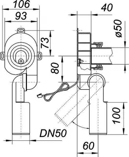 Urinal-Absaug-Siphon HL 430 E, DN 50 – Bild 4