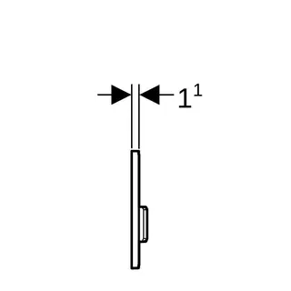 Geberit BetPl.HyTouch UR Sigma50 schwarz für UR-Strg. ab 2013 242.764.DW.1 – Bild 5
