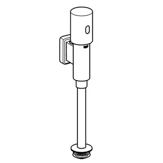 GROHE Urinal-IR-Elektronik Tectron Rondo 37421 Aufputz Batterie 6V chrom – Bild 3