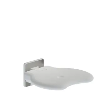 LEH Duschsitz Wand-Mont. Evolution ohne Rückenlehne klappbar reinweiß