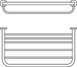 Ideal Standard Badetuchablage IOM 570mm, Chrom – Bild 2