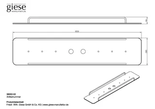 Giese Flatbord L: 850 mm – Bild 2