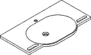 HEWI Waschtisch, B:1000mm, T:550mm, alpinweiß, ohne Überlauf, 1 HL – Bild 3