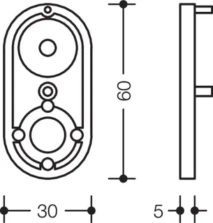 HEWI Fußscheibe 5mm für Spiegelhalter, 477.01.100 und 800.01.10090 signalweiß – Bild 4