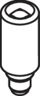 HEWI Diebstahlsicherung f. Papierhalter 477.21.150 reinweiß – Bild 2