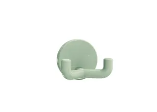 HEWI Doppelhaken Ser 477, d:50mm, eckige Hakenform reinweiß