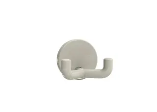 HEWI Doppelhaken Ser 477, d:50mm, eckige Hakenform reinweiß – Bild 2