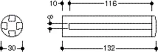 HEWI Glasplattenhalter Ser 477 für 8mm-Glasplatten rubinrot – Bild 5