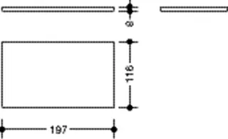 HEWI Glasplatte Ser 477 aus Klarglas, 197mm breit – Bild 5