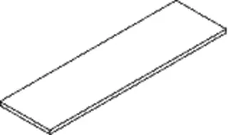HEWI Glasplatte Ser 477 aus Klarglas, 407mm breit – Bild 3