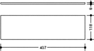 HEWI Glasplatte Ser 477 aus Klarglas, 407mm breit – Bild 5