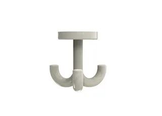 HEWI Dreifachhaken Ser 477, d:50mm, drehbar reinweiß – Bild 2