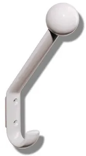 HEWI Garderobenhaken Ser 477, H:174mm, m. Kugel, T:132mm anthrazitgrau – Bild 2