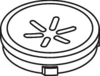 HEWI Seifenablagen-Einsatz Ser 477, d:115mm, matt weiß – Bild 4