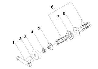 Dornbracht Haken, 2-teilig SERIENSPEZIFISCH 83256979 Chrom – Bild 4