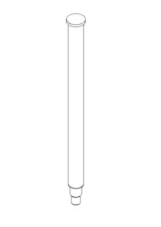 Dornbracht Bürstengriff ERSATZTEILE 90282253804 D 25 x 296 mm Chrom – Bild 2