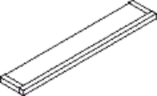 HEWI Ablage Sys 100, chrom, B:600mm, Platte Glas satiniert – Bild 5