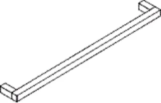 HEWI Haltegriff Sys 100, chrom, d:25mm, AM:900mm – Bild 5