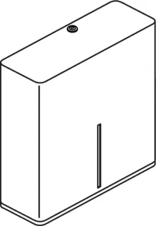 HEWI WC-Großrollenhalter, Edelstahl, weiß besch., 1 WC-Großrolle – Bild 4
