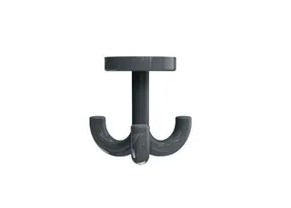 HEWI Dreifachhaken Ser 477, d:50mm, drehbar felsgrau – Bild 2