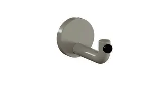 HEWI Wandhaken Ser 477 d:70mm, Türpuffer schwarz lichtgrau – Bild 2