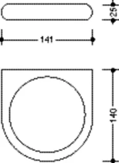 HEWI Halter Ser 477, T:140mm stahlblau – Bild 5