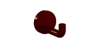 HEWI Einzelhaken Ser 477, d:70mm rubinrot – Bild 2