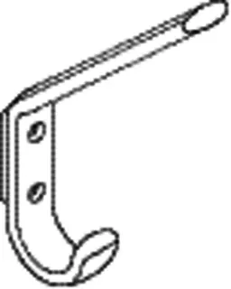 HEWI Garderobenhaken Ser 477, H:165mm stahlblau – Bild 3