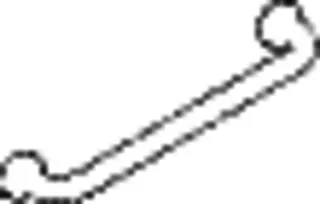 HEWI Handtuchhalter Ser 477, AM:457 m. Rosetten lichtgrau – Bild 5